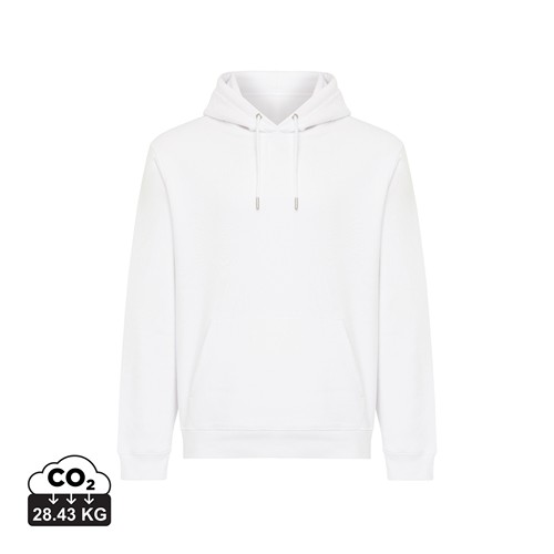 white Sudadera con capucha de algodón reciclado Joshua IQONIQ