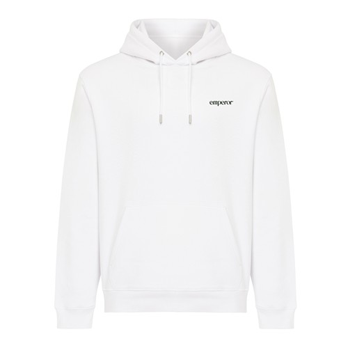 white Sudadera con capucha de algodón reciclado Joshua IQONIQ