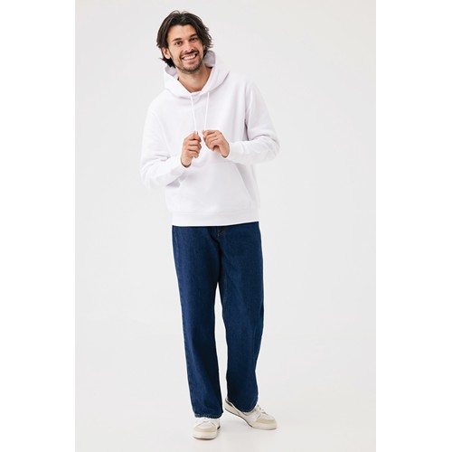 white Sudadera con capucha de algodón reciclado Joshua IQONIQ