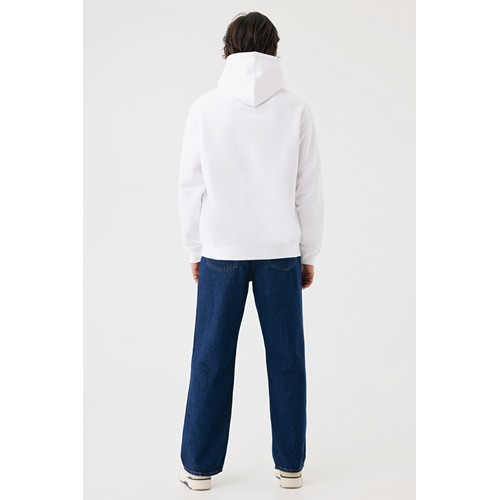 white Sudadera con capucha de algodón reciclado Joshua IQONIQ