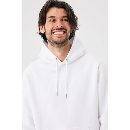 white Sudadera con capucha de algodón reciclado Joshua IQONIQ