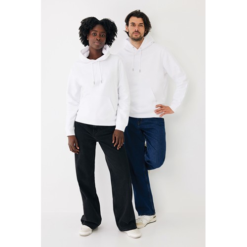 white Sudadera con capucha de algodón reciclado Joshua IQONIQ