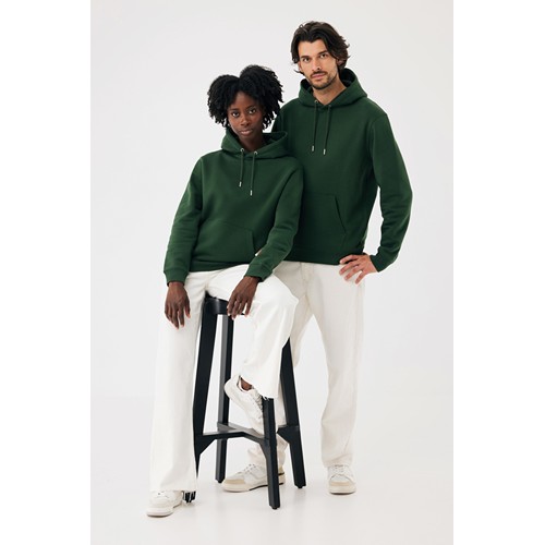 verde bosque Sudadera con capucha de algodón reciclado Joshua IQONIQ