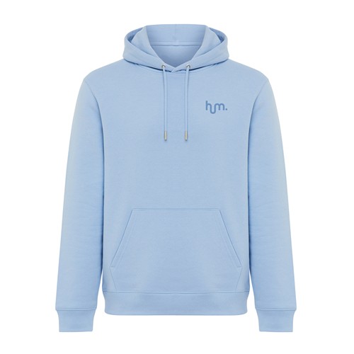 azul celeste Sudadera con capucha de algodón reciclado Joshua IQONIQ