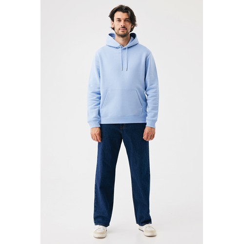 azul celeste Sudadera con capucha de algodón reciclado Joshua IQONIQ