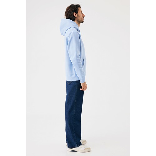 azul celeste Sudadera con capucha de algodón reciclado Joshua IQONIQ