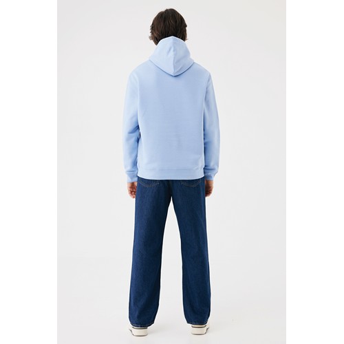azul celeste Sudadera con capucha de algodón reciclado Joshua IQONIQ