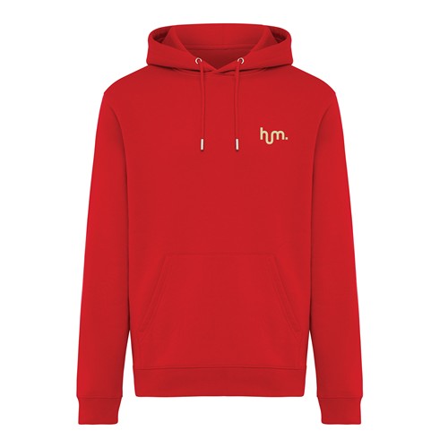 red Sudadera con capucha de algodón reciclado Joshua IQONIQ