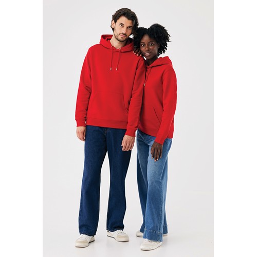 red Sudadera con capucha de algodón reciclado Joshua IQONIQ