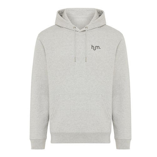 moteado gris claro Sudadera con capucha de algodón reciclado Joshua IQONIQ