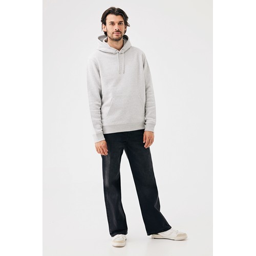 moteado gris claro Sudadera con capucha de algodón reciclado Joshua IQONIQ