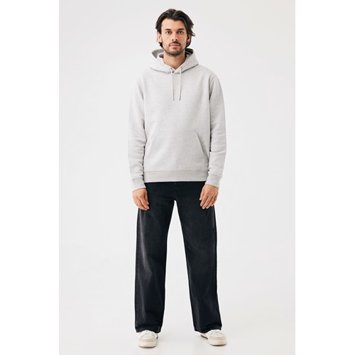 moteado gris claro Sudadera con capucha de algodón reciclado Joshua IQONIQ