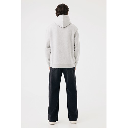 moteado gris claro Sudadera con capucha de algodón reciclado Joshua IQONIQ