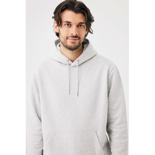 moteado gris claro Sudadera con capucha de algodón reciclado Joshua IQONIQ