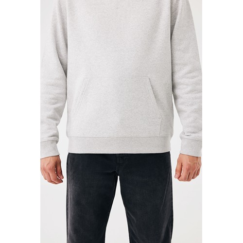 moteado gris claro Sudadera con capucha de algodón reciclado Joshua IQONIQ