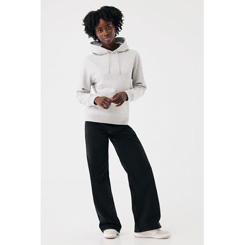 moteado gris claro Sudadera con capucha de algodón reciclado Joshua IQONIQ