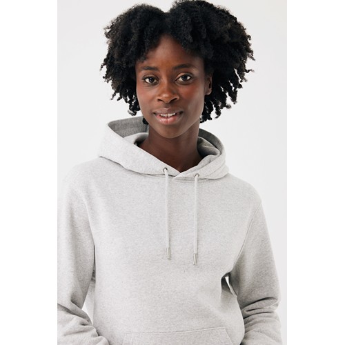 moteado gris claro Sudadera con capucha de algodón reciclado Joshua IQONIQ