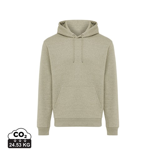 verde claro jaspeado Sudadera con capucha de algodón reciclado Joshua IQONIQ