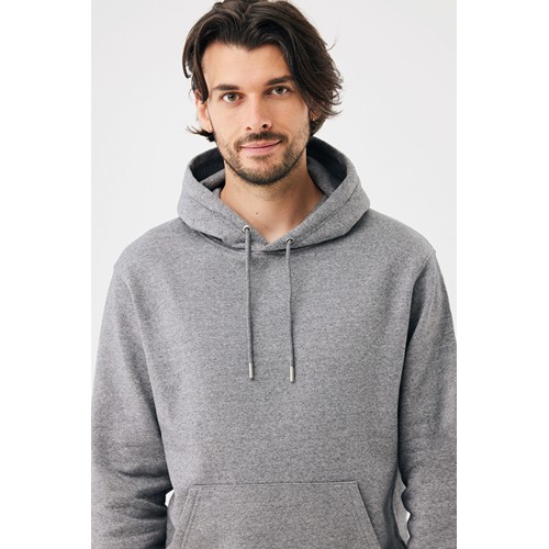 antracita claro moteado Sudadera con capucha de algodón reciclado Joshua IQONIQ