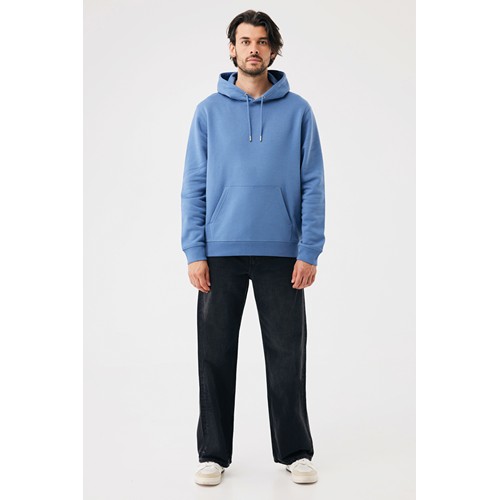azul pato Sudadera con capucha de algodón reciclado Joshua IQONIQ