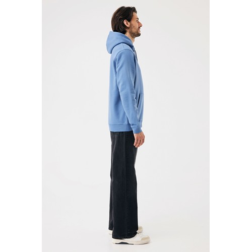 azul pato Sudadera con capucha de algodón reciclado Joshua IQONIQ
