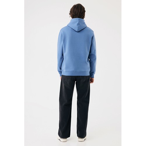 azul pato Sudadera con capucha de algodón reciclado Joshua IQONIQ