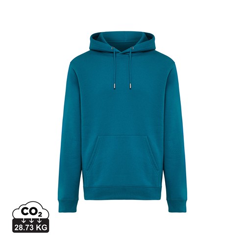 azul azulado profundo Sudadera con capucha de algodón reciclado Joshua IQONIQ