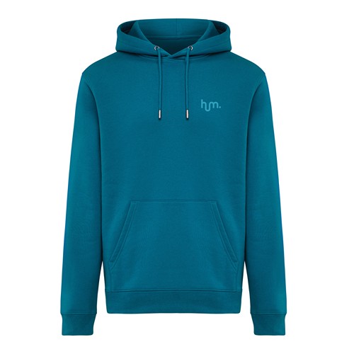 azul azulado profundo Sudadera con capucha de algodón reciclado Joshua IQONIQ