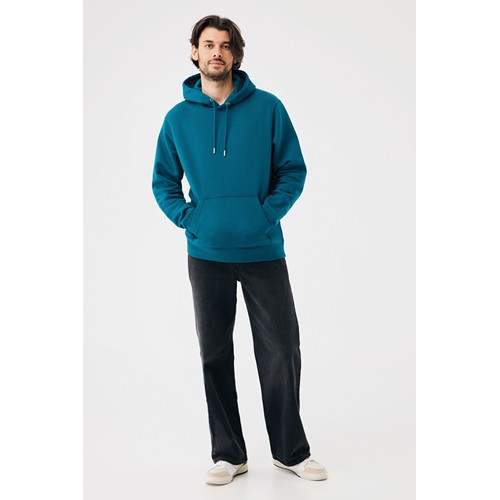 azul azulado profundo Sudadera con capucha de algodón reciclado Joshua IQONIQ