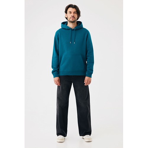 azul azulado profundo Sudadera con capucha de algodón reciclado Joshua IQONIQ