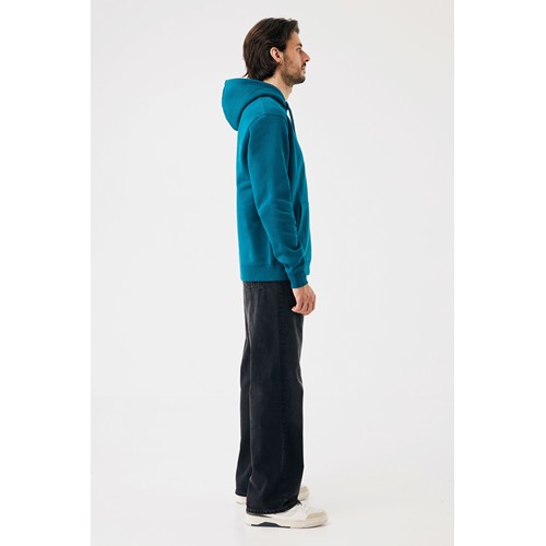 azul azulado profundo Sudadera con capucha de algodón reciclado Joshua IQONIQ