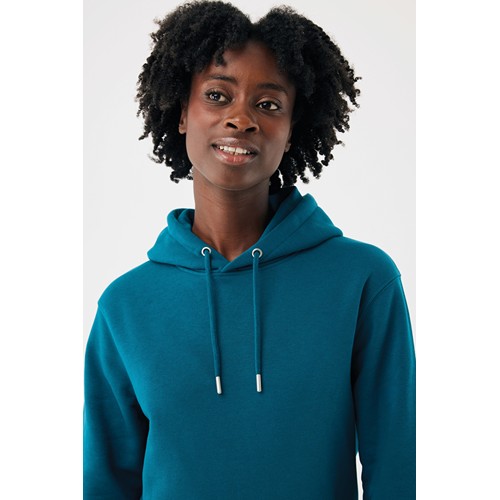 azul azulado profundo Sudadera con capucha de algodón reciclado Joshua IQONIQ