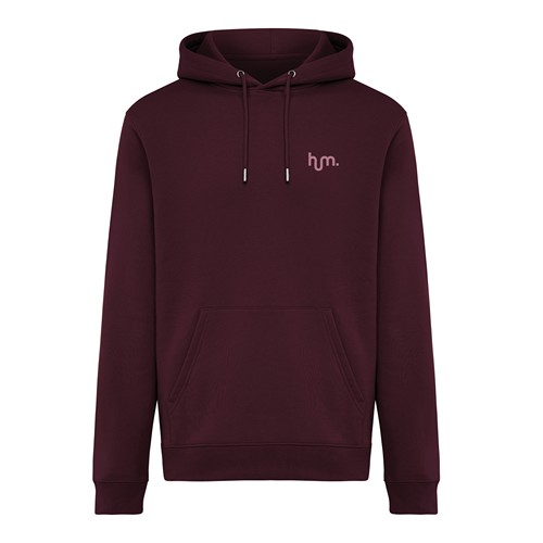 heces de vino Sudadera con capucha de algodón reciclado Joshua IQONIQ