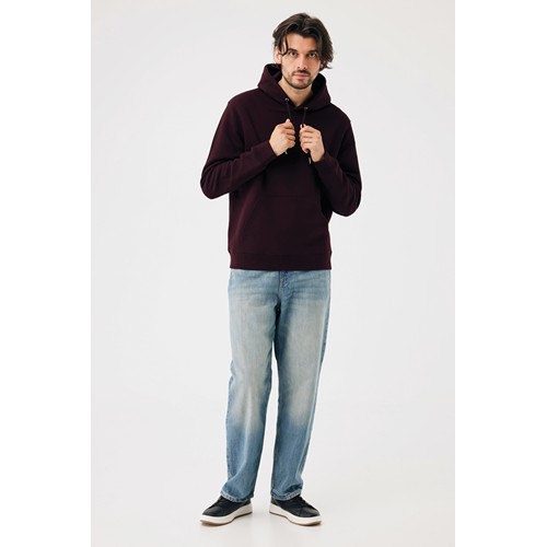 heces de vino Sudadera con capucha de algodón reciclado Joshua IQONIQ