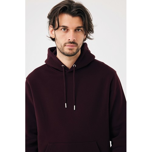 heces de vino Sudadera con capucha de algodón reciclado Joshua IQONIQ