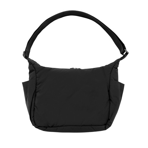 black Bolso cruzado acolchado de nailon reciclado KENTO URBAN RCS