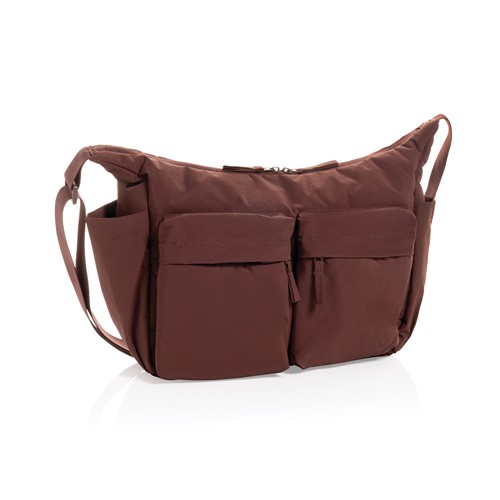 burdeos Bolso cruzado acolchado de nailon reciclado KENTO URBAN RCS