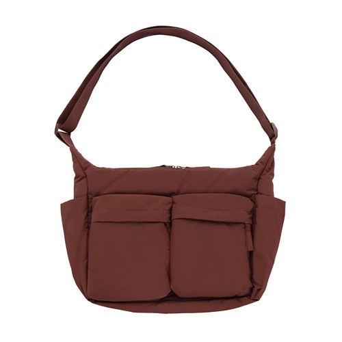 burdeos Bolso cruzado acolchado de nailon reciclado KENTO URBAN RCS