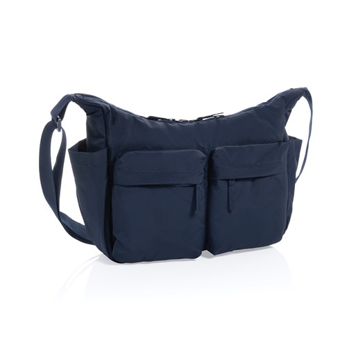 azul marino Bolso cruzado acolchado de nailon reciclado KENTO URBAN RCS