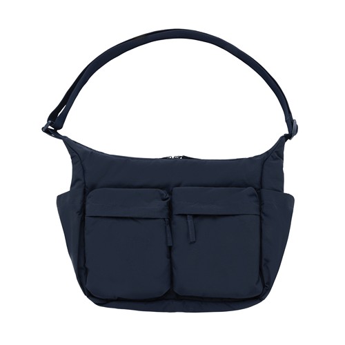 azul marino Bolso cruzado acolchado de nailon reciclado KENTO URBAN RCS