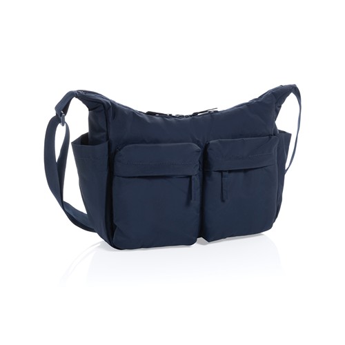 azul marino Bolso cruzado acolchado de nailon reciclado KENTO URBAN RCS