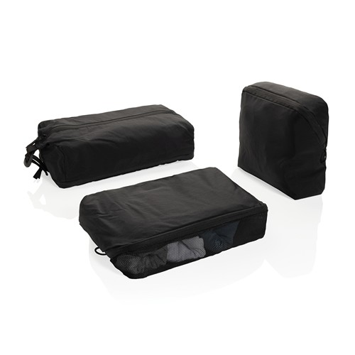 black Set cubos organizadores RCS nailon reciclado KENTO URBAN