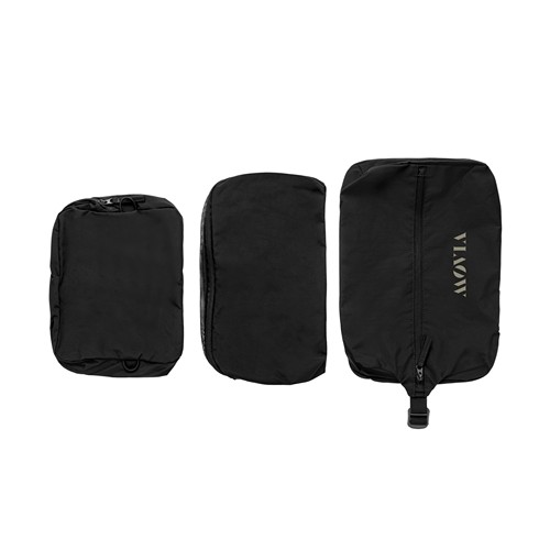 black Set cubos organizadores RCS nailon reciclado KENTO URBAN