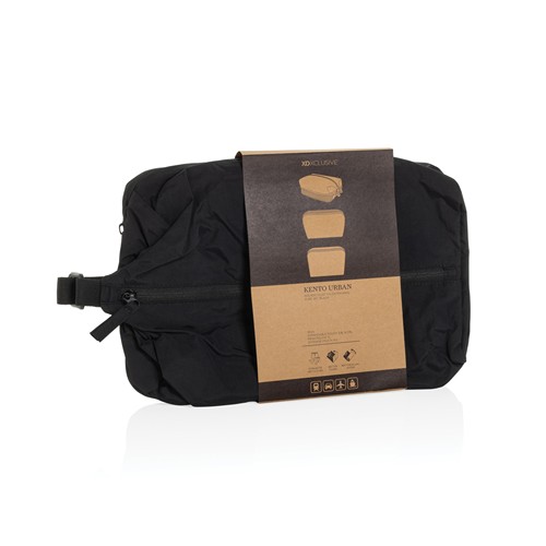 black Set cubos organizadores RCS nailon reciclado KENTO URBAN