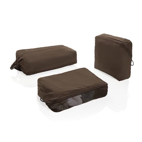 marrón Set cubos organizadores RCS nailon reciclado KENTO URBAN