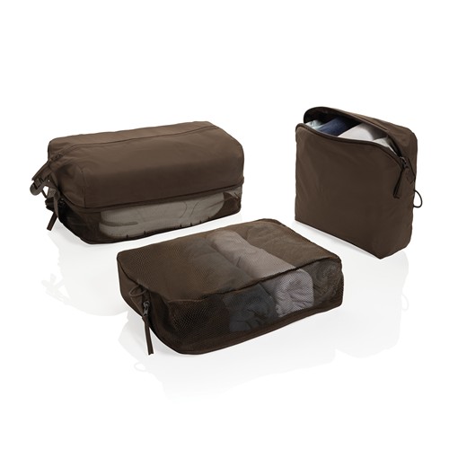 marrón Set cubos organizadores RCS nailon reciclado KENTO URBAN