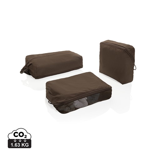 marrón Set cubos organizadores RCS nailon reciclado KENTO URBAN