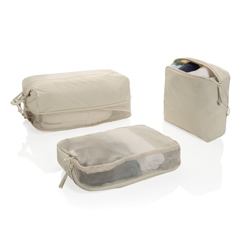 beis Set cubos organizadores RCS nailon reciclado KENTO URBAN