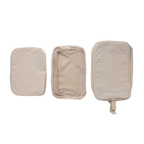 beis Set cubos organizadores RCS nailon reciclado KENTO URBAN