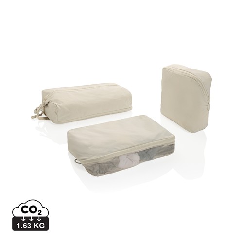 beis Set cubos organizadores RCS nailon reciclado KENTO URBAN